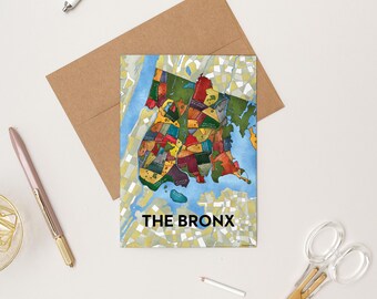 Tarjeta de felicitación de los barrios del Bronx