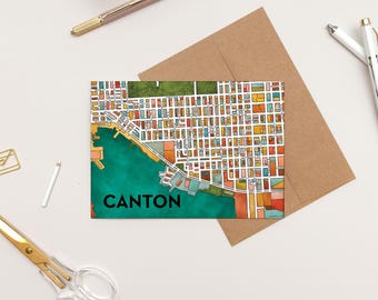 Tarjeta de felicitación del barrio de Canton (Baltimore)