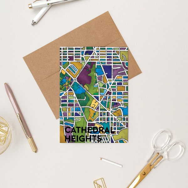 Cathedral Heights Neighborhood Greeting Card