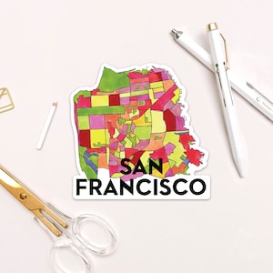 San Francisco Neighborhoods Sticker