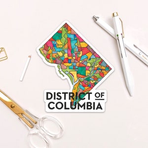District of Columbia (Washington, DC) Neighborhoods Sticker