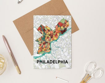 Philadelphia Neighborhoods Greeting Card