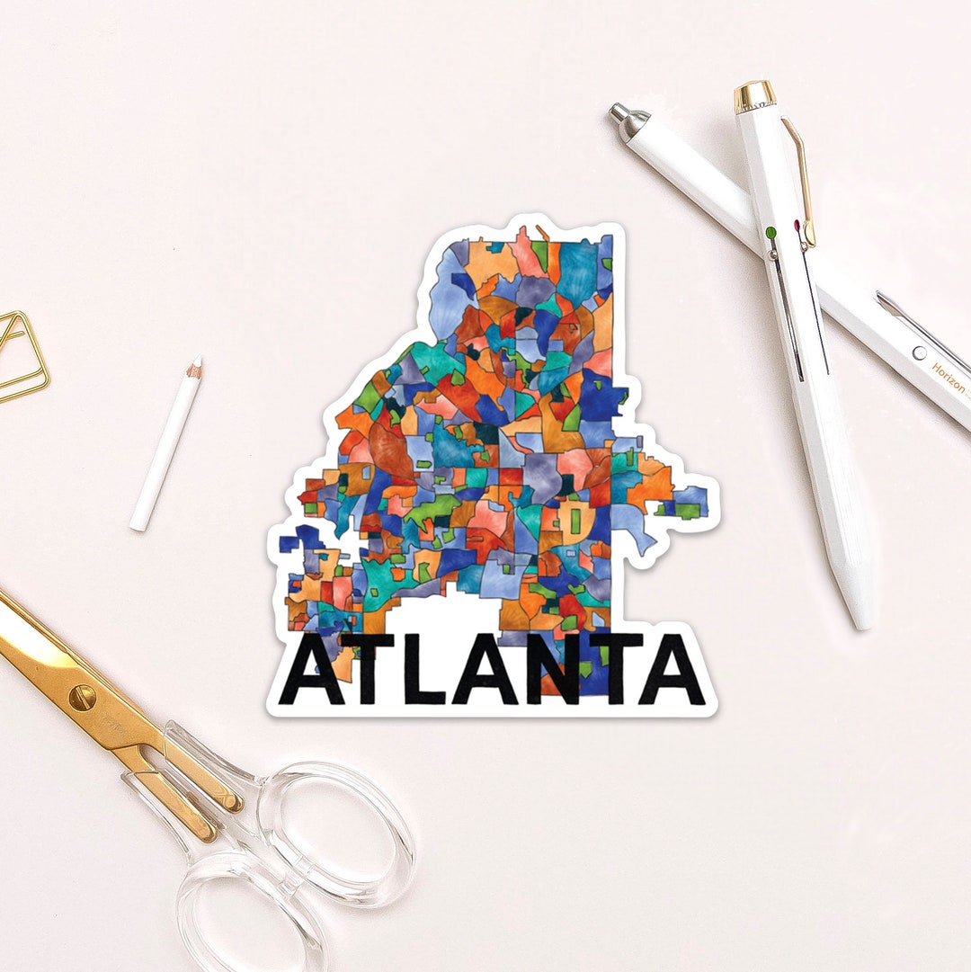 Atlanta Neighborhoods Sticker - Etsy
