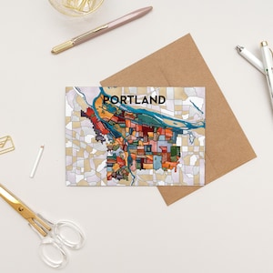 Portland Neighborhoods Greeting Card