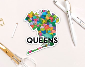 Barrios de Queens Pegatina