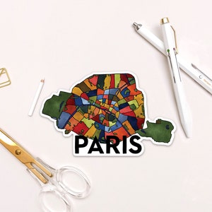 Paris Neighborhoods Sticker