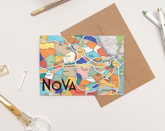 Northern Virginia (NoVA) Greeting Card