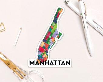 Barrios de Manhattan Pegatina