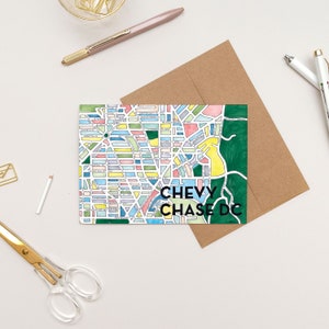 Chevy Chase DC Neighborhood Greeting Card