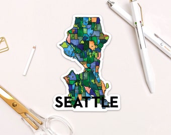 Seattle Neighborhoods Sticker