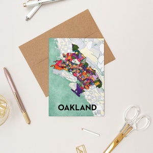 Oakland Neighborhoods Greeting Card