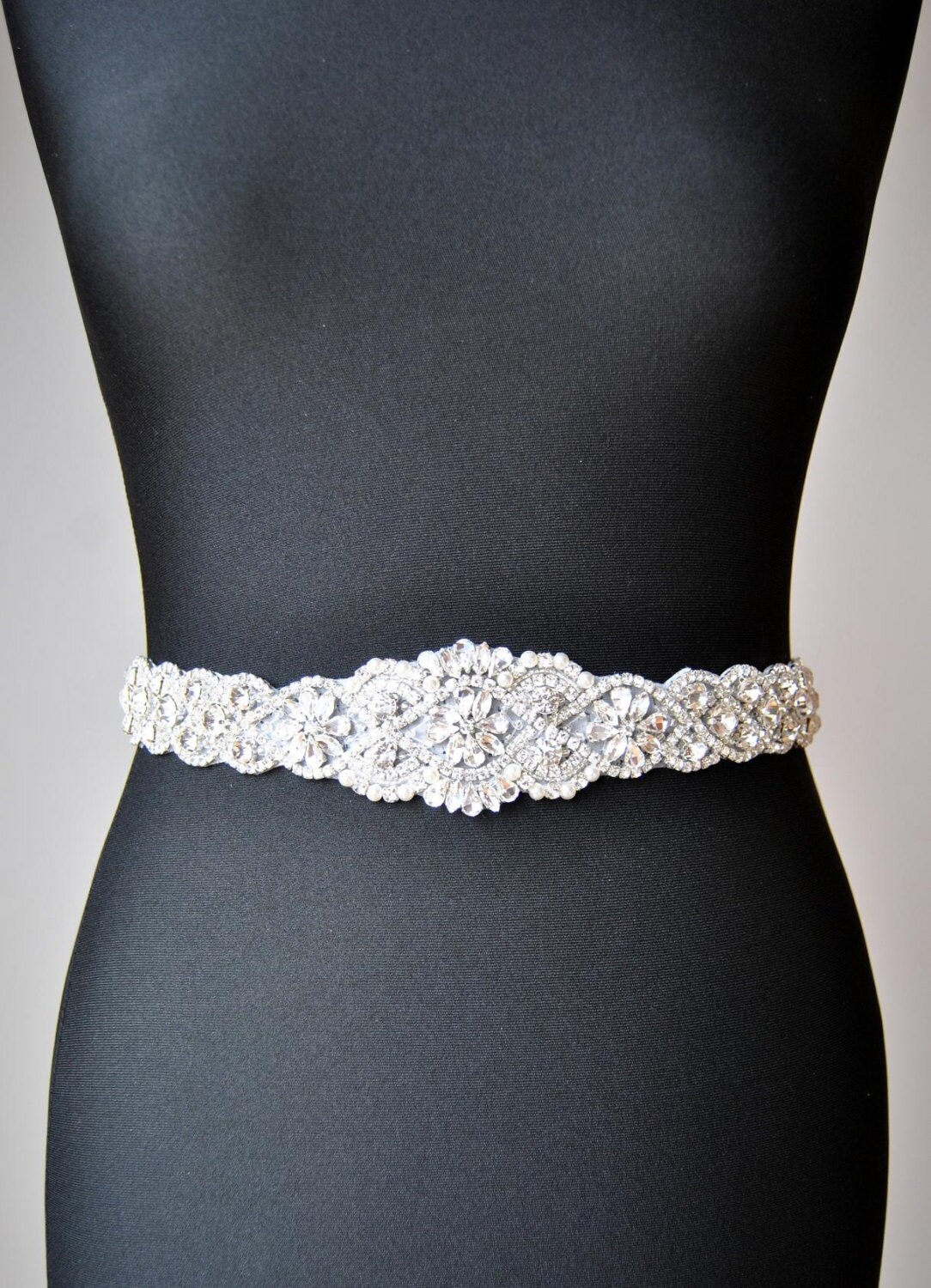 SALE 34 Wedding Dress Sash Belt Luxury Crystal Bridal Etsy