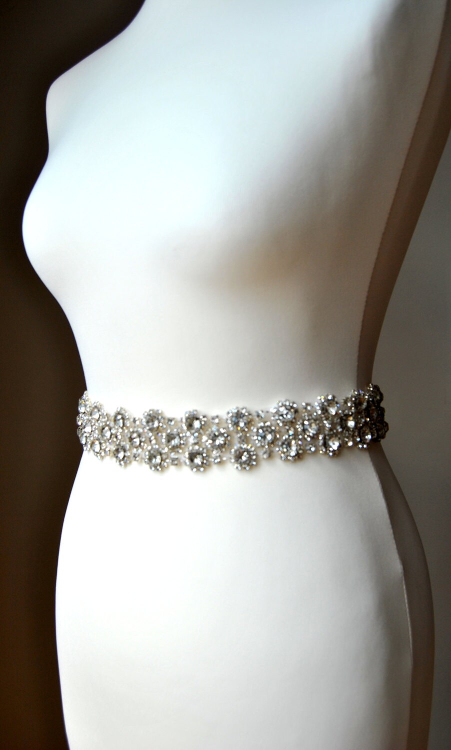 Luxury Crystal Bridal Sashwedding Dress Sash Belt Rhinestone - Etsy