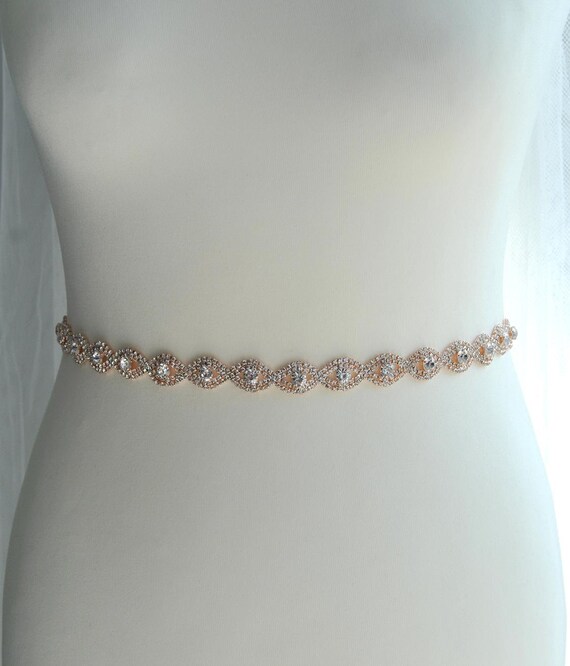gold bridesmaid belt