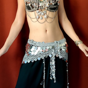 Costume de danse orientale tribal fusion, châle de danse, costume de danse orientale, écharpes de danse, vêtements de festival, châle de hanche, costume de Burning Man