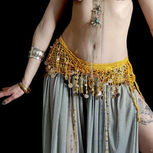 Tribal Fusion hip scarf, Dance shawl, Bellydance Costume, Ats tribal belt, Dance scarves, Festival clothing, Hip Wrap,burning man costume