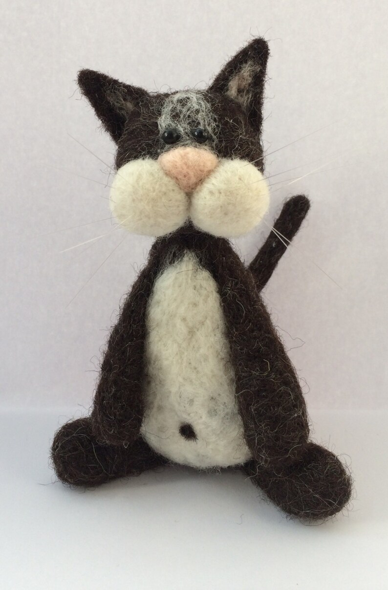 Black Cat Needle Felt Kit Starter Kit Etsy