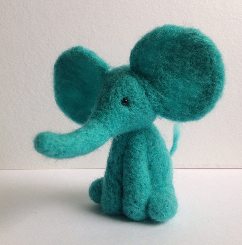 Grey Elephant Needle Felt Kit Starter Kit Etsy Canada