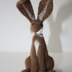 light brown hare needle felt kit ( starter kit )