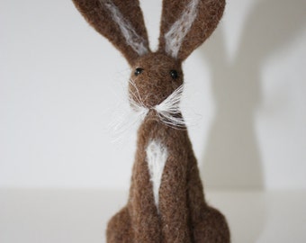 light brown hare needle felt kit ( starter kit )