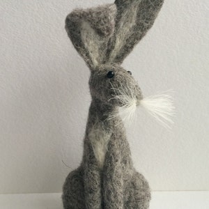 Grey hare needle felt kit starter kit image 1