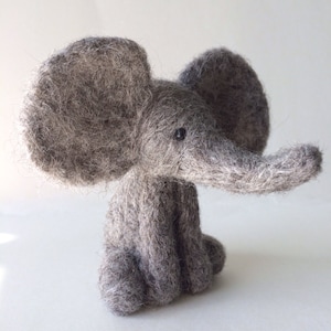 Grey elephant needle felt kit ( starter kit )