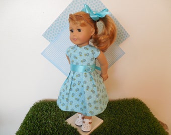 FREE SHIPPING ! "Spring is Here" Dress, Hairbow for your 18 inch doll like American Girl®; Easter, Spring, Summer, School.