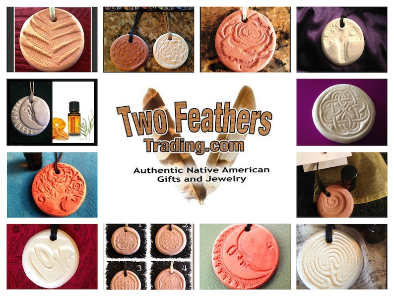 doTERRA Young Living Terracotta Clay AROMATHERAPY Tree of Life HEART PENDANT ~ Essential Oils Diffuser