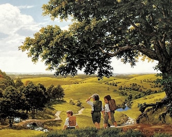 Lord of The Rings Colour Print - Tolkien - Middle Earth - Ted Nasmith