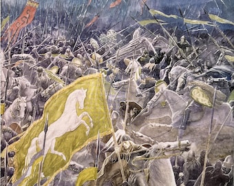 Lord of The Rings Colour Print - Tolkien - Middle Earth - Alan Lee