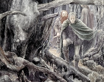 Lord of The Rings Colour Print - Tolkien - Middle Earth - Alan Lee