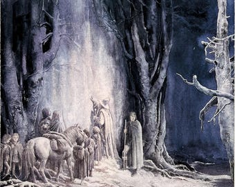 Lord of The Rings Colour Print - Tolkien - Middle Earth - Alan Lee