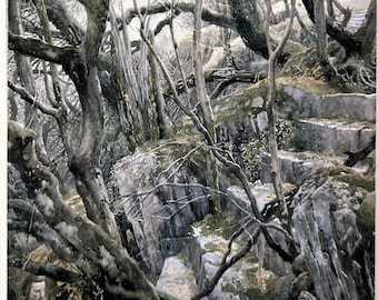 Lord of The Rings Colour Print - Tolkien - Middle Earth - Alan Lee