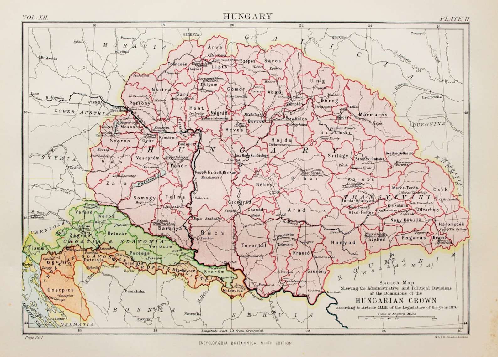 Великая венгрия карта