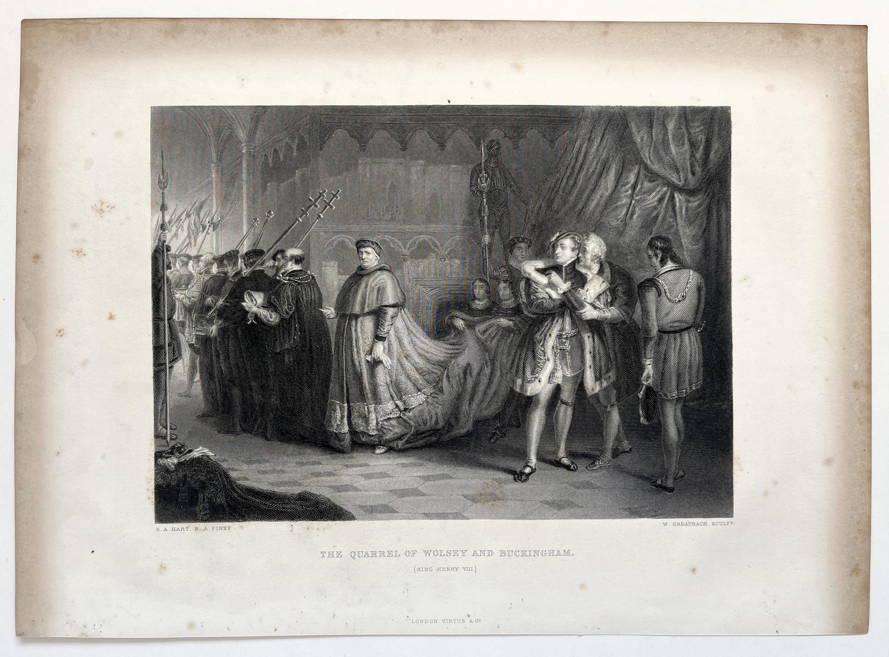 ウィリアム シェイクスピアのアンティーク プリント 10 枚 - 1880 年頃