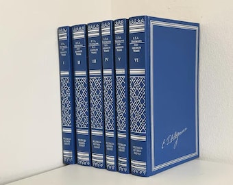 E.T.A. Hoffmann, Vintage Blue & Silver 6 Book Set, Fine Binding