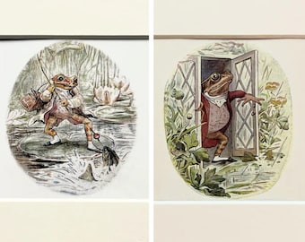 19 x Tale of Jeremy Fisher by Beatrix Potter Vintage Colour Prints - You Choose