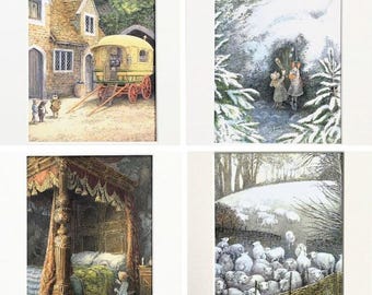 19 Wind in the Willows Large Mounted Colour Prints - You Choose