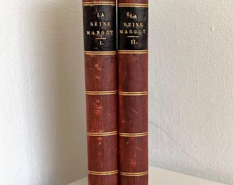 ALEXANDER DUMAS - La Reine Margot - 1847 French Edition - Two Volumes