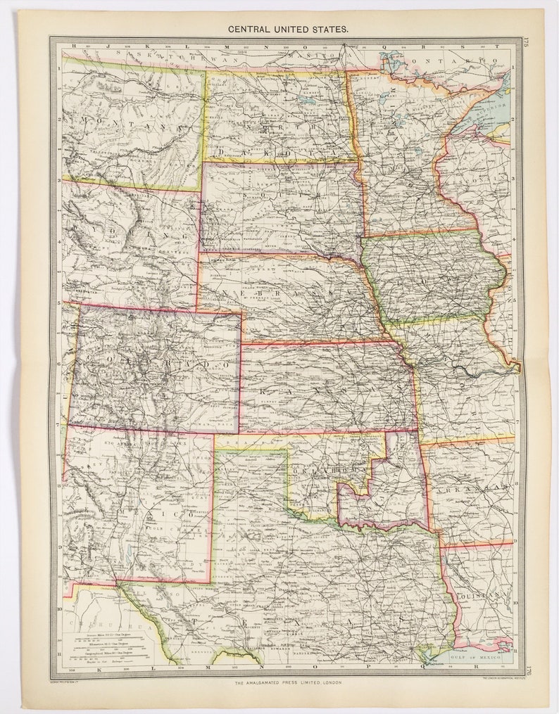 Antique Map of Central United States - Il 794xN.3018302277 Kpr3 