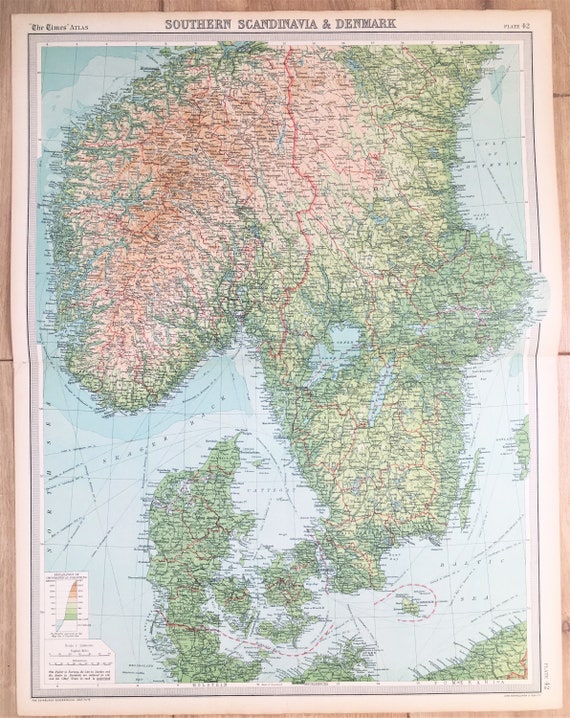 Enorme Carte Antique De 1922 Suede Norvege Scandinavie Du Etsy Enorme Carte Antique De 1922 Suede Norvege Scandinavie Du Etsy
