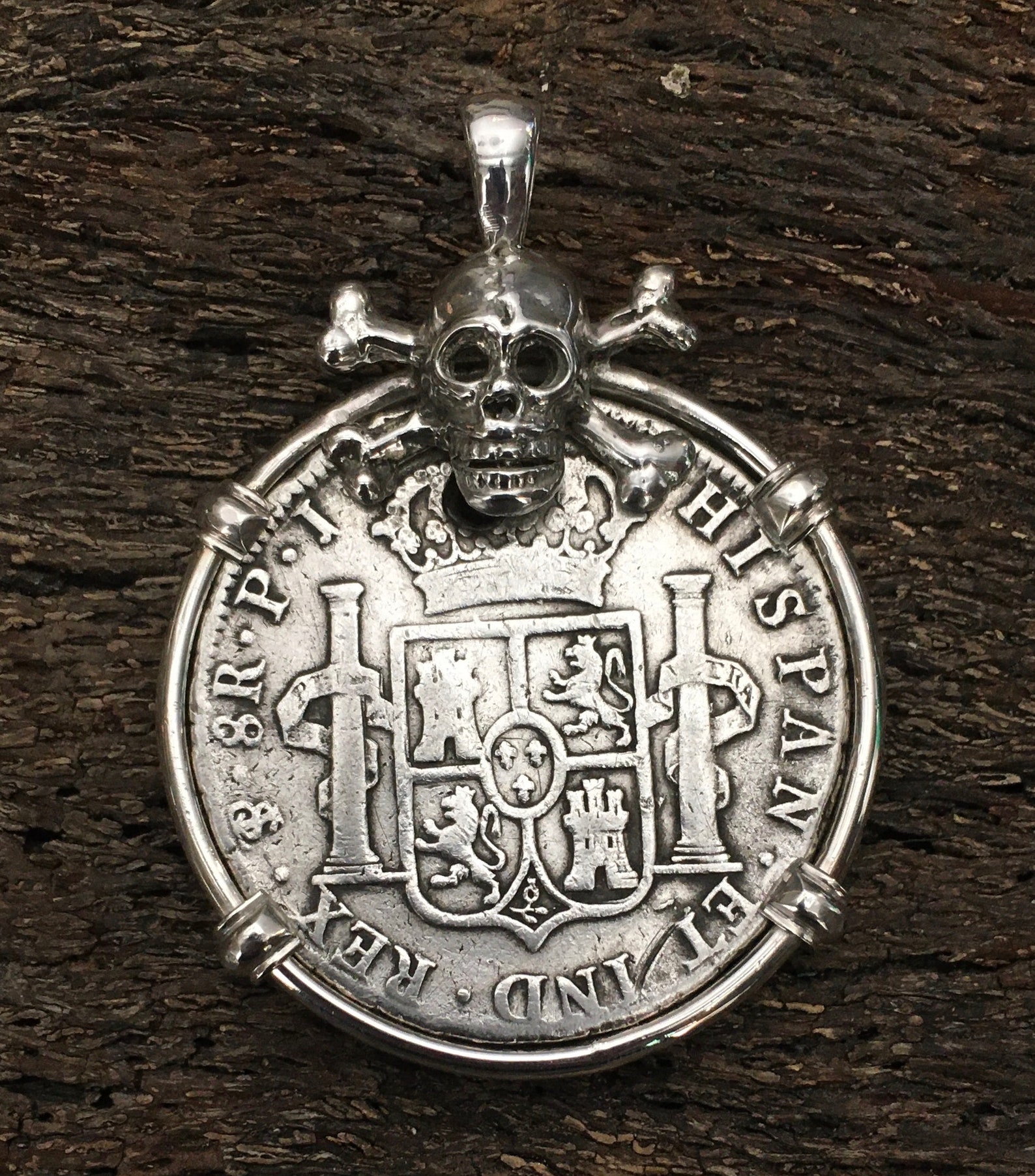 Sunken Treasure Pirate Coin Piece of Eight Authentic 8R set SS Etsy