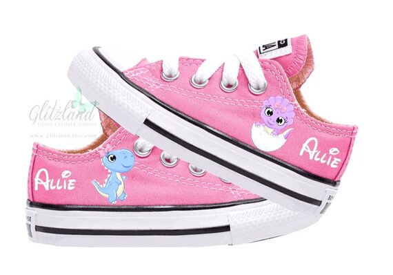 dinosaur converse low tops