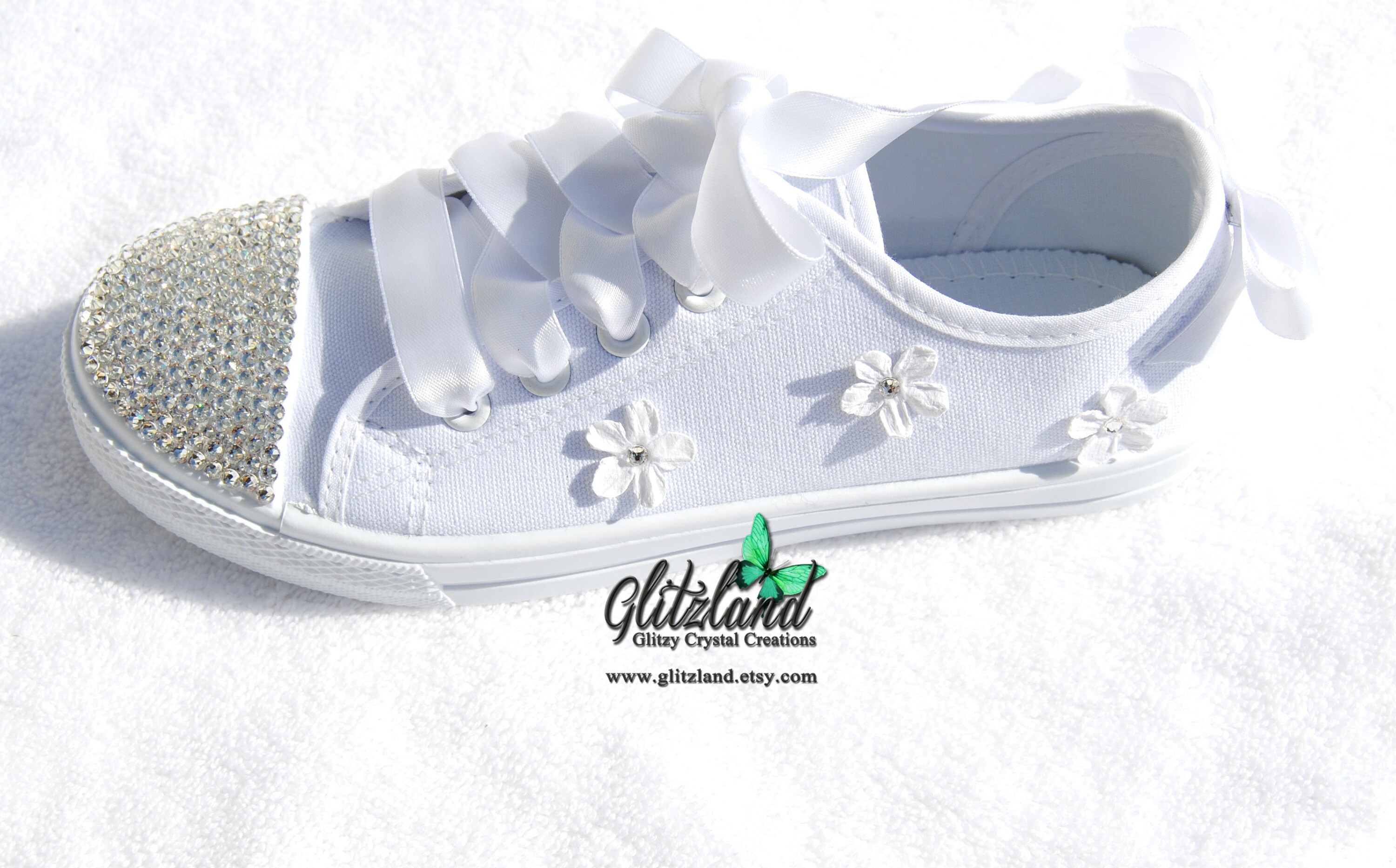 white satin converse