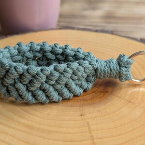 Macrame keychain loop image 17