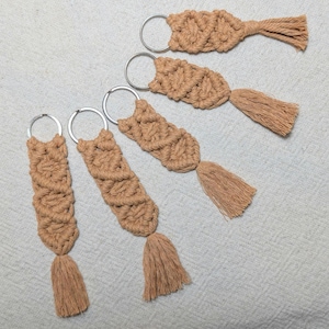 Llavero macramé, algodón