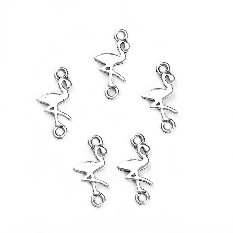 Silber Sadingo 10 Schmuckverbinder Infinity Unendlichkeit 24 x 8 mm