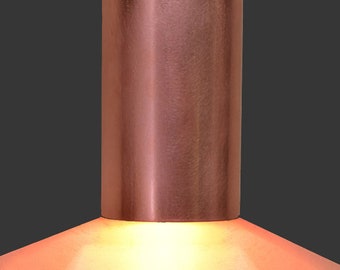 Brass, Copper or Stainless Steel 1/2 Cylinder Wall Light - Interior or Exterior Wall Sconce 5" wide x 7" tall x 3.5" deep