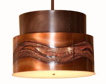 Copper Drum Light Pendant
