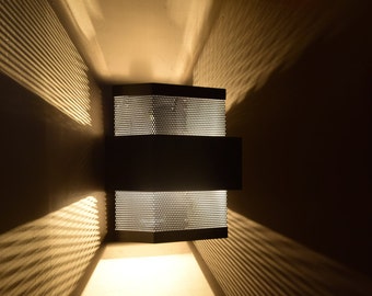 Contemporary Stainless Steel Wall Light - Great for Media Room or Porch